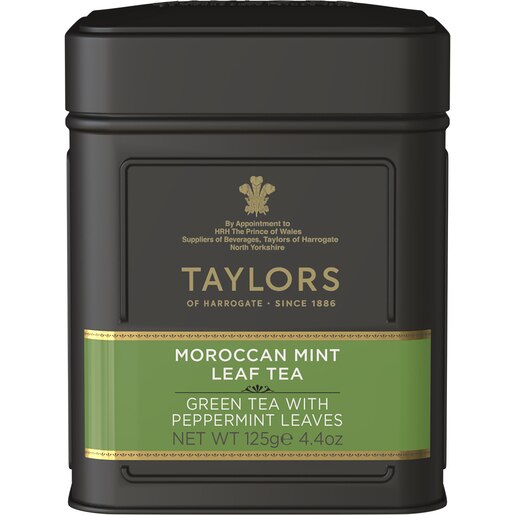 Ceai verde TAYLORS OF HARROGATE Maroccan Mint, 125g Ceai verde TAYLORS OF HARROGATE Maroccan Mint, 125g
