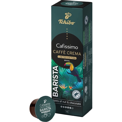 Capsule cafea TCHIBO Barista Caffe Crema Brasil, compatibile Cafissimo, 10 capsule, 80g Capsule cafea TCHIBO Barista Caffe Crema Brasil, compatibile Cafissimo, 10 capsule, 80g