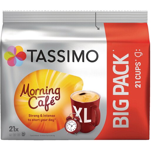 Capsule cafea TASSIMO Morning Cafe Big Pack, compatibile Tassimo, 21 capsule, 163.8g Capsule cafea TASSIMO Morning Cafe Big Pack, compatibile Tassimo, 21 capsule, 163.8g