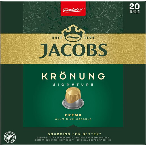 Capsule cafea JACOBS Kronung, compatibile Nespresso, 20 capsule, 104g Capsule cafea JACOBS Kronung, compatibile Nespresso, 20 capsule, 104g