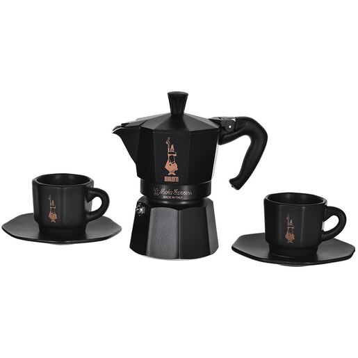 Set cafetiera BIALETTI Moka Express 3tz + 2 cesti, negru Set cafetiera BIALETTI Moka Express 3tz + 2 cesti, negru
