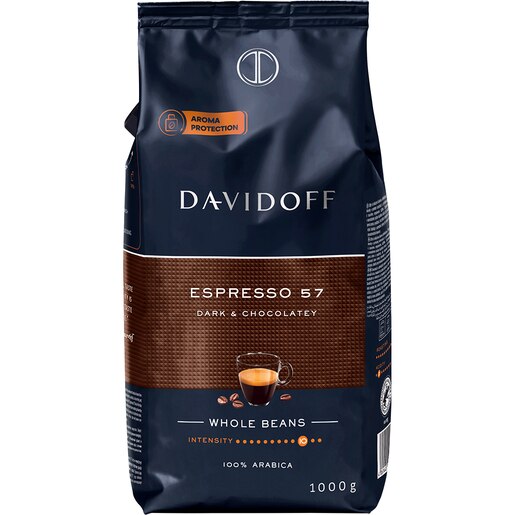 Cafea boabe DAVIDOFF Espresso 57, 1000g Cafea boabe DAVIDOFF Espresso 57, 1000g
