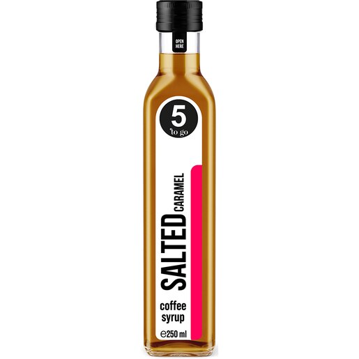 Sirop cafea 5 TO GO Caramel sarat, 0.25l Sirop cafea 5 TO GO Caramel sarat, 0.25l