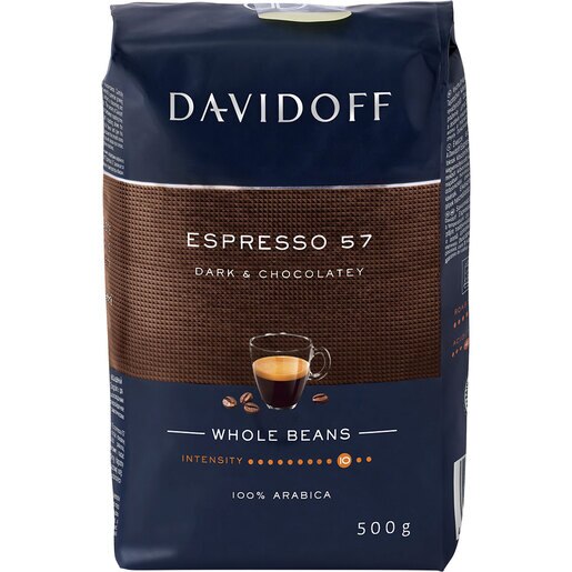 Cafea boabe DAVIDOFF Espresso 57 Dark Chocolatey, 500g Cafea boabe DAVIDOFF Espresso 57 Dark Chocolatey, 500g