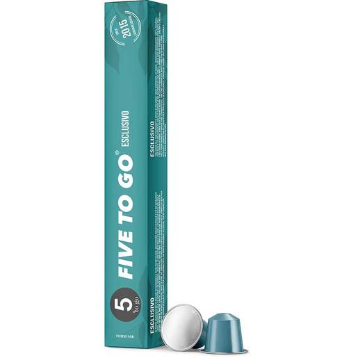 Capsule cafea 5 TO GO Esclusivo, compatibile Nespresso, 10 capsule, 55g Capsule cafea 5 TO GO Esclusivo, compatibile Nespresso, 10 capsule, 55g