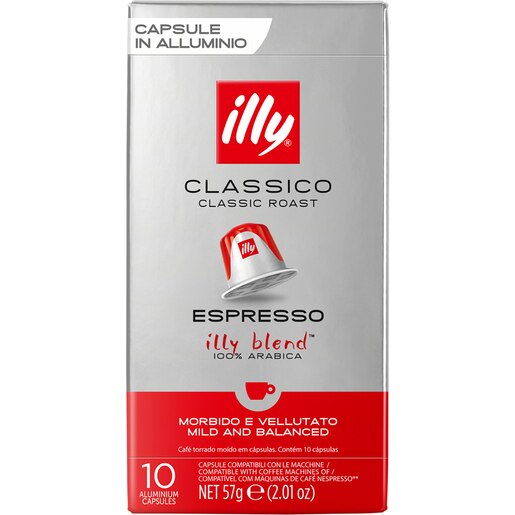 Capsule cafea ILLY Espresso Classico, compatibile Nespresso, 10 capsule, 57g Capsule cafea ILLY Espresso Classico, compatibile Nespresso, 10 capsule, 57g