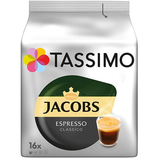Capsule cafea TASSIMO Jacobs Espresso, 16 capsule, 118.4g Capsule cafea TASSIMO Jacobs Espresso, 16 capsule, 118.4g