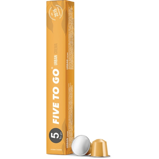Capsule cafea 5 TO GO Urban Crema, compatibile Nespresso, 10 capsule, 55g Capsule cafea 5 TO GO Urban Crema, compatibile Nespresso, 10 capsule, 55g