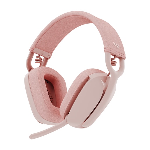 Casti PC LOGITECH Zone Vibe 100, Bluetooth, roz Casti PC LOGITECH Zone Vibe 100, Bluetooth, roz