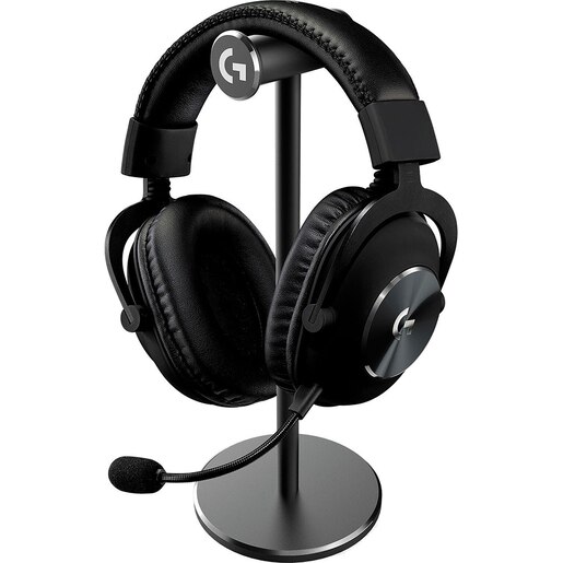 Casti Gaming LOGITECH PRO X, 7.1 surround, multiplatforma, 3.5mm, negru + Stand casti Casti Gaming LOGITECH PRO X, 7.1 surround, multiplatforma, 3.5mm, negru + Stand casti
