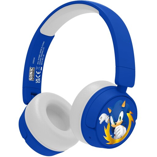 Casti pentru copii OTL Sonic The Hedgehog, Bluetooth, On-ear, Microfon, albastru Casti pentru copii OTL Sonic The Hedgehog, Bluetooth, On-ear, Microfon, albastru