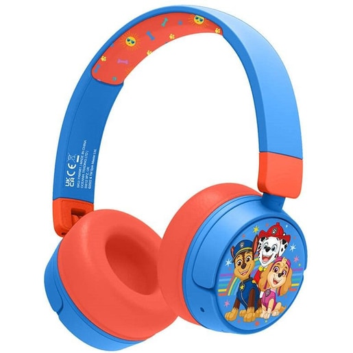 Casti pentru copii OTL Paw Patrol, Bluetooth, On-ear, Microfon, albastru-portocaliu Casti pentru copii OTL Paw Patrol, Bluetooth, On-ear, Microfon, albastru-portocaliu