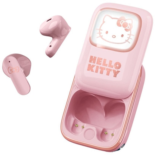 Casti pentru copii OTL Hello Kitty, Bluetooth, In-ear, Microfon, roz Casti pentru copii OTL Hello Kitty, Bluetooth, In-ear, Microfon, roz