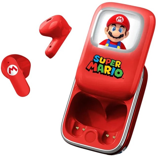 Casti pentru copii OTL Super Mario, Bluetooth, In-ear, Microfon, rosu Casti pentru copii OTL Super Mario, Bluetooth, In-ear, Microfon, rosu