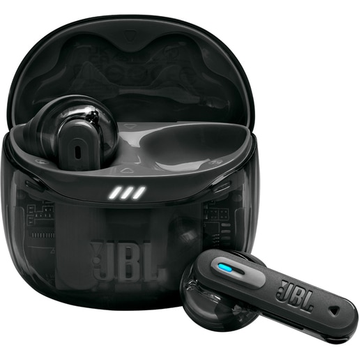 Casti JBL Tune Flex 2, True Wireless, Bluetooth, In-Ear, Microfon, Noise Cancelling, negru-transparent Casti JBL Tune Flex 2, True Wireless, Bluetooth, In-Ear, Microfon, Noise Cancelling, negru-transparent