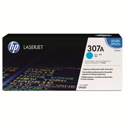 Toner original HP 307A (CE741A), cyan Toner original HP 307A (CE741A), cyan