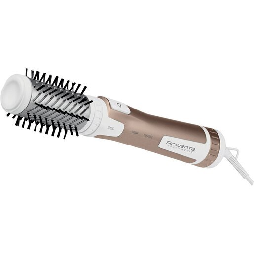 Perie rotativa ROWENTA Brush Activ Compact CF9520F0, 1000W, 2 viteze, 2 trepte temperatura, Invelis Ceramic, alb-auriu Perie rotativa ROWENTA Brush Activ Compact CF9520F0, 1000W, 2 viteze, 2 trepte temperatura, Invelis Ceramic, alb-auriu