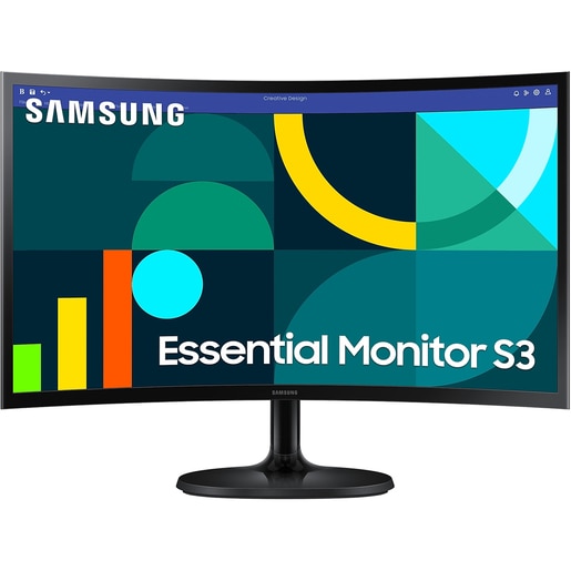 Monitor Gaming curbat LED VA SAMSUNG Essential S3 S36GD LS24D360GAUXEN, 24", Full HD, 100Hz, negru Monitor Gaming curbat LED VA SAMSUNG Essential S3 S36GD LS24D360GAUXEN, 24", Full HD, 100Hz, negru