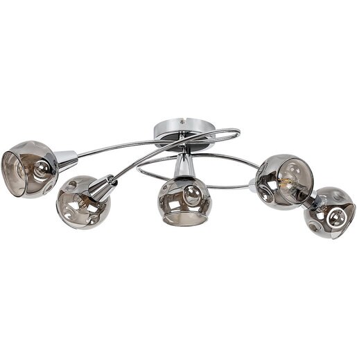 Plafoniera RABALUX Tamara, 40W, E14, IP20, Argintiu Plafoniera RABALUX Tamara, 40W, E14, IP20, Argintiu