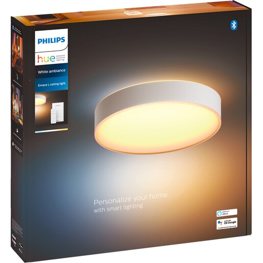 Plafoniera LED Smart PHILIPS Hue Enrave, 33.5W, 4300lm, Wi-Fi, alb Plafoniera LED Smart PHILIPS Hue Enrave, 33.5W, 4300lm, Wi-Fi, alb