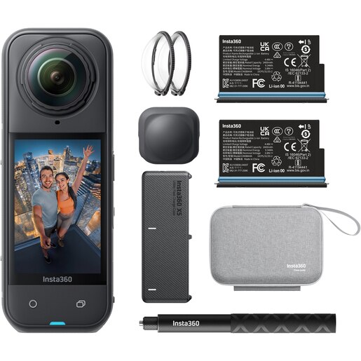 Camera video sport INSTA360 X5 Essentials Bundle, 8K, Wi-Fi, Bluetooth, negru Camera video sport INSTA360 X5 Essentials Bundle, 8K, Wi-Fi, Bluetooth, negru