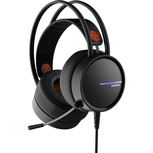 Casti Gaming CANYON Interceptor GH-8A, USB, 3.5mm, stereo, negru Casti Gaming CANYON Interceptor GH-8A, USB, 3.5mm, stereo, negru