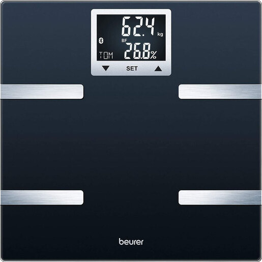Cantar corporal Smart BEURER BF720, 180kg, Bluetooth, electronic, sticla, negru Cantar corporal Smart BEURER BF720, 180kg, Bluetooth, electronic, sticla, negru