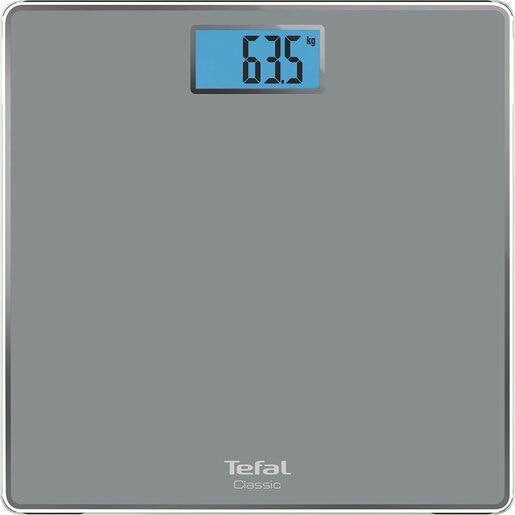 Cantar corporal TEFAL Classic PP1500V0, 160kg, electronic, sticla, gri Cantar corporal TEFAL Classic PP1500V0, 160kg, electronic, sticla, gri