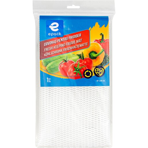 Covoras pentru frigider EPACK, 47 x 30 cm, alb Covoras pentru frigider EPACK, 47 x 30 cm, alb