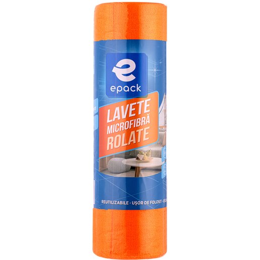 Lavete microfibra rolate EPACK, 30 x 30 cm, 30 bucati Lavete microfibra rolate EPACK, 30 x 30 cm, 30 bucati