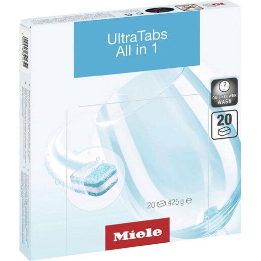 Detergent pentru masina de spalat vase MIELE UltraTabs Multi, 20 tablete Detergent pentru masina de spalat vase MIELE UltraTabs Multi, 20 tablete