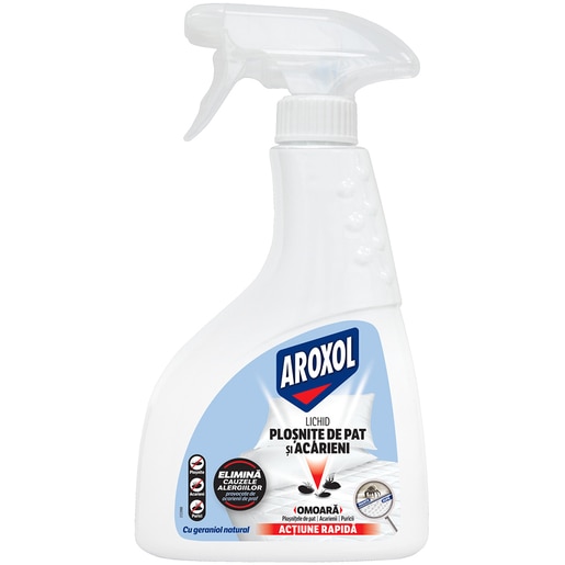 Lichid impotriva plosnitelor de pat si acarienilor AROXOL, 300 ml Lichid impotriva plosnitelor de pat si acarienilor AROXOL, 300 ml
