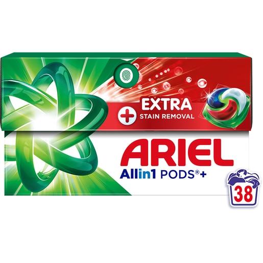Detergent capsule ARIEL Allin1 PODS+ Extra Stain Removal, 38 spalari Detergent capsule ARIEL Allin1 PODS+ Extra Stain Removal, 38 spalari
