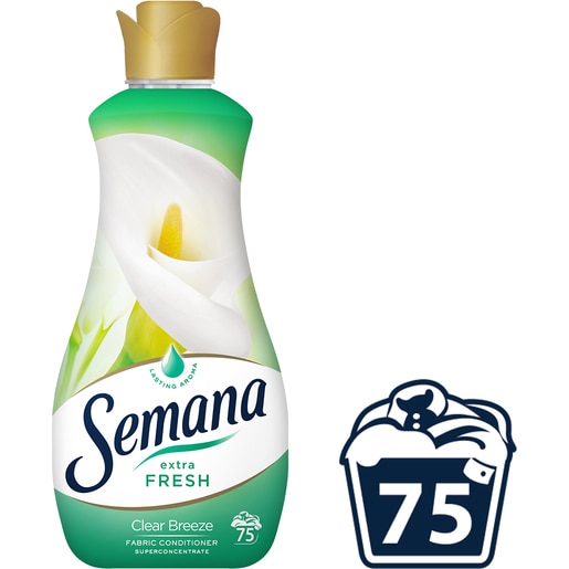 Balsam de rufe SEMANA Extra Fresh Clear Breeze, 1.5 l, 75 spalari Balsam de rufe SEMANA Extra Fresh Clear Breeze, 1.5 l, 75 spalari