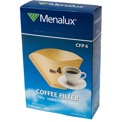 Filtru universal pentru cafetiere MENALUX CFP4 marimea 4, 100buc Filtru universal pentru cafetiere MENALUX CFP4 marimea 4, 100buc