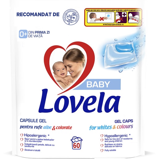 Detergent capsule LOVELA White & Color, 60 spalari Detergent capsule LOVELA White & Color, 60 spalari
