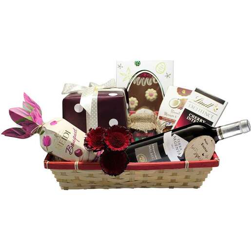 Cos cadou LUXURY BASKETS Bordo Easter E9BE Cos cadou LUXURY BASKETS Bordo Easter E9BE