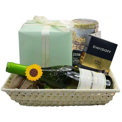 Cos cadou LUXURY BASKETS Large Pack Bianco 7LPB Cos cadou LUXURY BASKETS Large Pack Bianco 7LPB