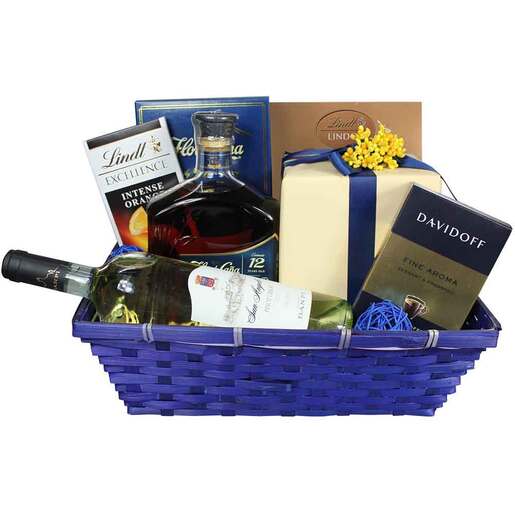 Cos cadou LUXURY BASKETS Blue Sensation 7BS Cos cadou LUXURY BASKETS Blue Sensation 7BS