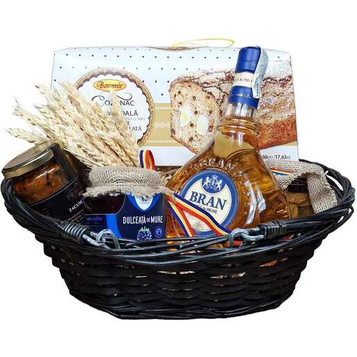 Cos cadou LUXURY BASKETS Gust Autentic Romanesc 6GAR Cos cadou LUXURY BASKETS Gust Autentic Romanesc 6GAR