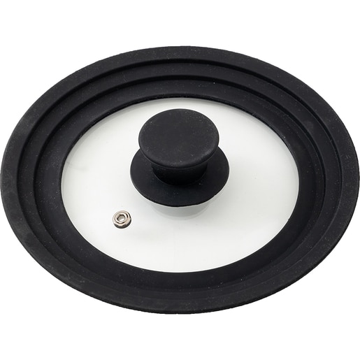 Capac MYRIA MC4036, 24-26-28cm, silicon, negru Capac MYRIA MC4036, 24-26-28cm, silicon, negru