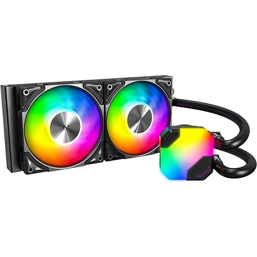 Cooler procesor cu racire lichida MONTECH HyperFlow ARGB 240 Black, 120mm, CPMTHF240B Cooler procesor cu racire lichida MONTECH HyperFlow ARGB 240 Black, 120mm, CPMTHF240B