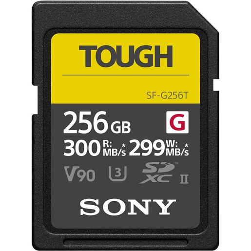 Card de memorie SONY SF-G Tough, SDXC, 256GB, 300MB/s, clasa 10, U3, V90, UHS-II Card de memorie SONY SF-G Tough, SDXC, 256GB, 300MB/s, clasa 10, U3, V90, UHS-II
