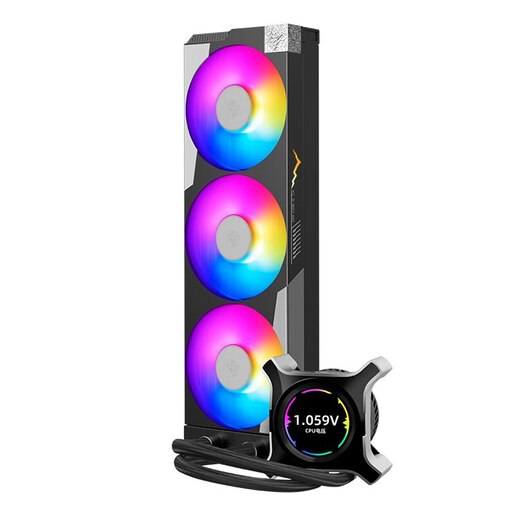 Cooler procesor cu racire lichida SEGOTEP KL-II-360-ARGB-BK, 3x120mm, Iluminare ARGB, negru Cooler procesor cu racire lichida SEGOTEP KL-II-360-ARGB-BK, 3x120mm, Iluminare ARGB, negru