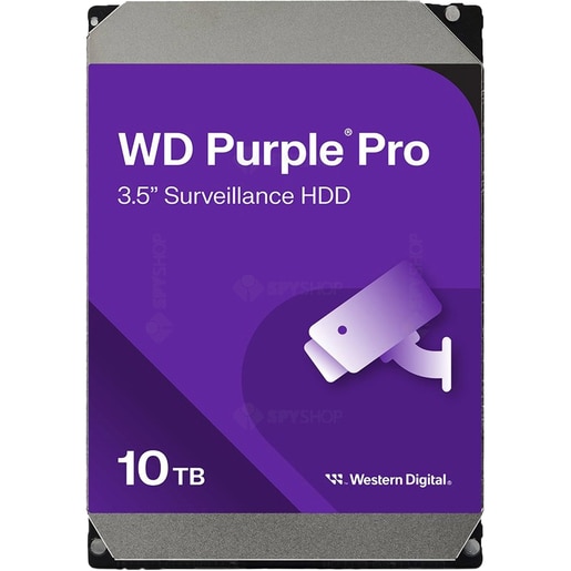 Hard Disk WD Purple Surveillance, 10TB, 7200 RPM, SATA3, 512MB, WD102PURZ Hard Disk WD Purple Surveillance, 10TB, 7200 RPM, SATA3, 512MB, WD102PURZ