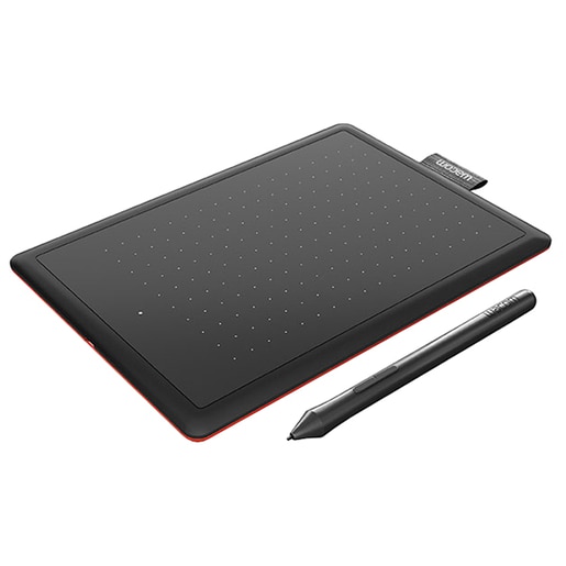 Tableta grafica WACOM One Small CTL-472-S, negru-rosu Tableta grafica WACOM One Small CTL-472-S, negru-rosu