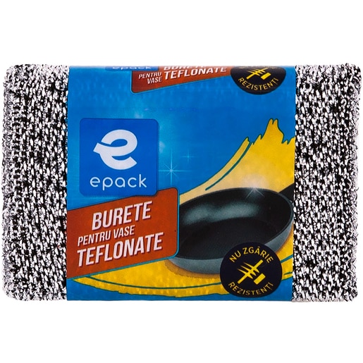 Burete pentru vase teflonate EPACK, 1 bucata Burete pentru vase teflonate EPACK, 1 bucata