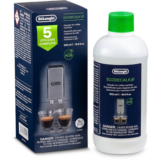 Decalcifiant DELONGHI EcoDecalk, 5 utilizari, 500ml Decalcifiant DELONGHI EcoDecalk, 5 utilizari, 500ml