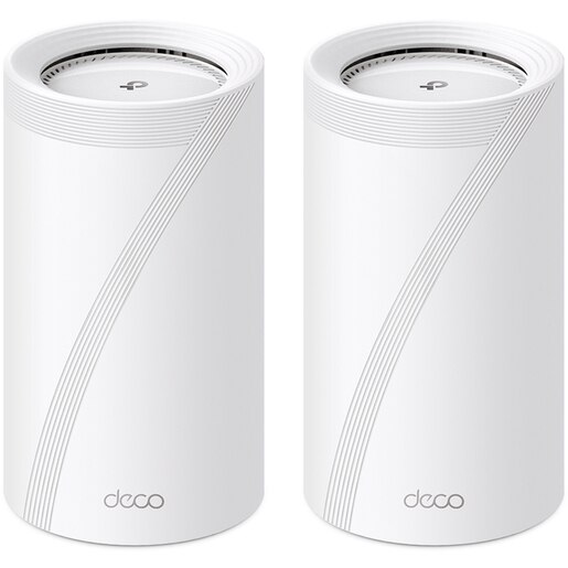 Sistem Wireless Mesh TP-Link Deco BE85 BE19000, Tri-Band 1376 + 5760 + 11520 Mbps, 2 bucati, alb Sistem Wireless Mesh TP-Link Deco BE85 BE19000, Tri-Band 1376 + 5760 + 11520 Mbps, 2 bucati, alb