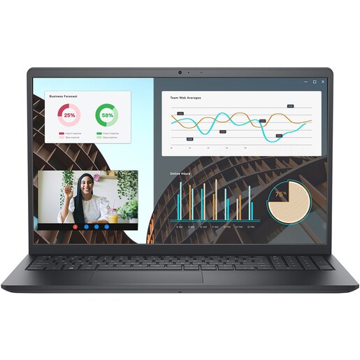 Laptop DELL Vostro 3530, Intel Core i5-1334U pana la 4.6GHz, 15.6" Full HD, 8GB, SSD 512GB, Intel UHD Graphics, Free Dos, Carbon Black Laptop DELL Vostro 3530, Intel Core i5-1334U pana la 4.6GHz, 15.6" Full HD, 8GB, SSD 512GB, Intel UHD Graphics, Free Dos, Carbon Black